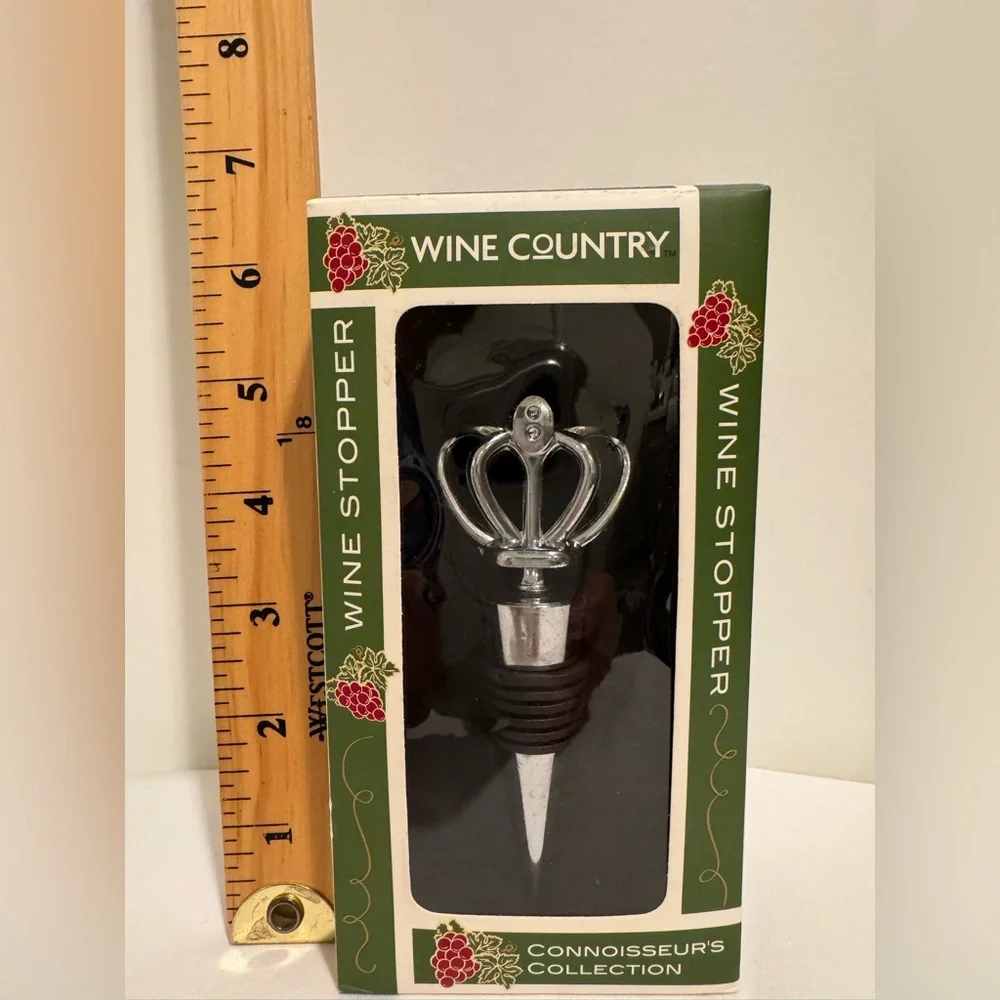 Vintage Wine Country Wine Stopper. (NWT).